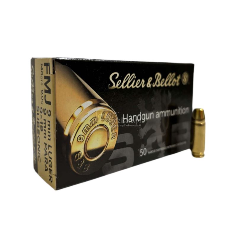 Amunicja S&B 9x19 FMJ Subsonic 9,0g/140gr