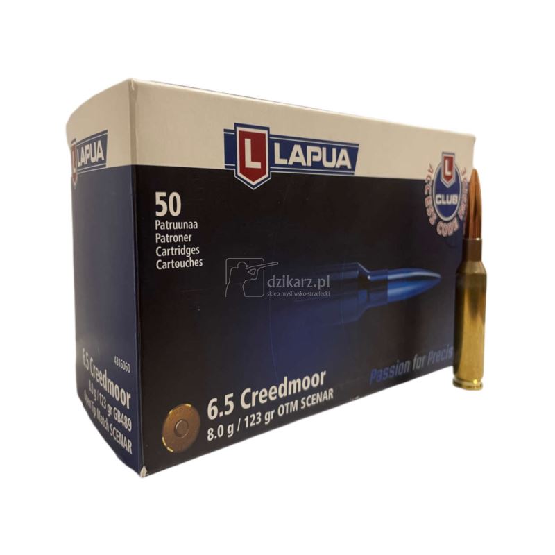 Amunicja Lapua 6,5 Creedmoor Scenar 8g/123 gr