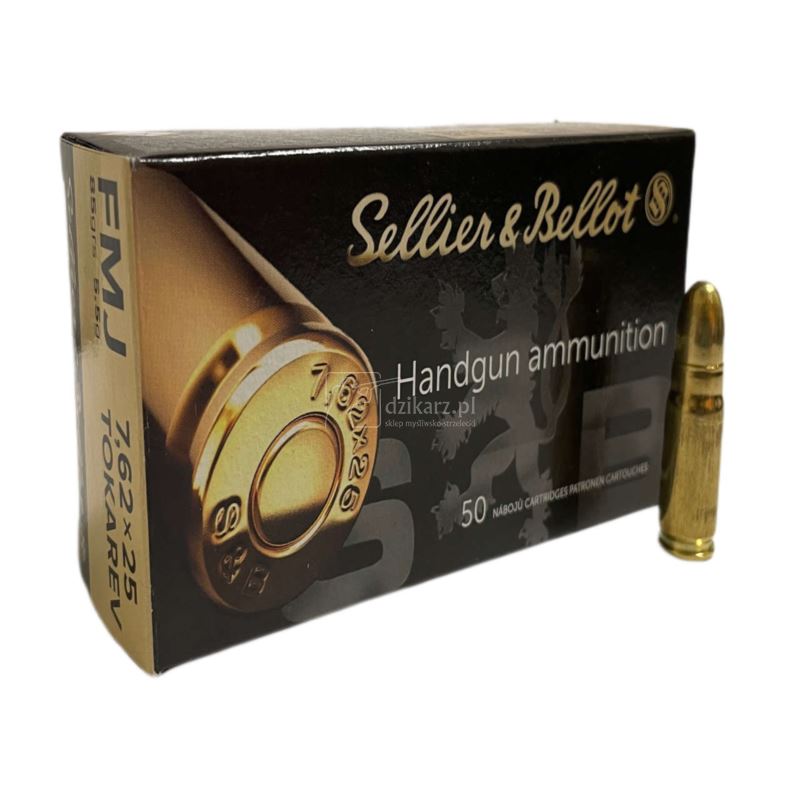 Amunicja S&B 7,62x25 FMJ 5,5g/85gr