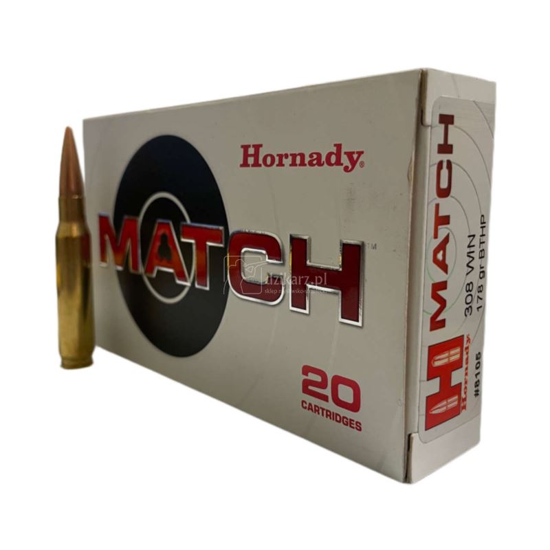 Amunicja Hornady 308 Win BTHP 11,5g/178gr