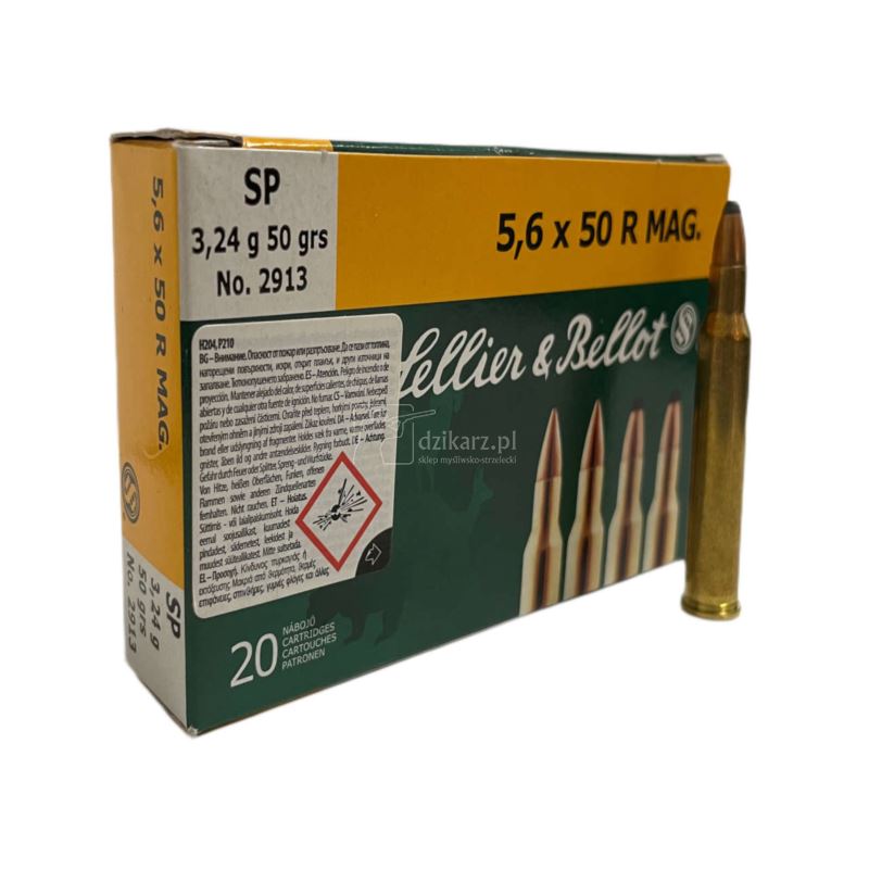 Amunicja S&B 5,6x50R Mag. SP 3,24g/50gr