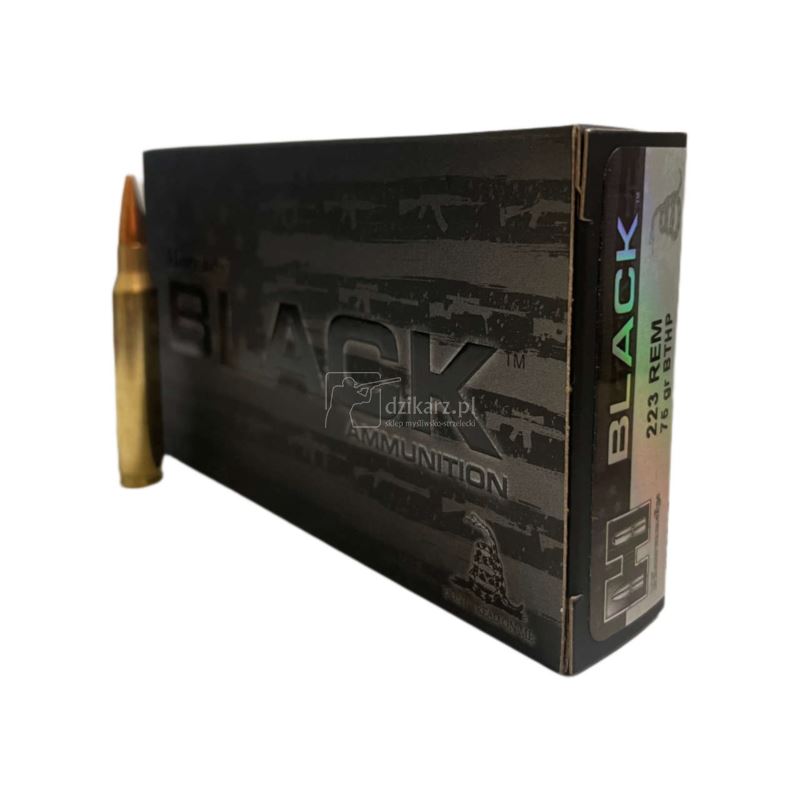 Amunicja Hornady 223 Rem BTHP BLK 4,85g/75gr