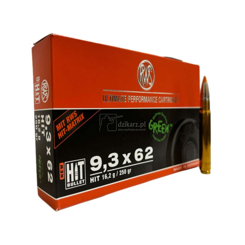 Amunicja RWS 9,3x62 Hit Green16,2g/250gr