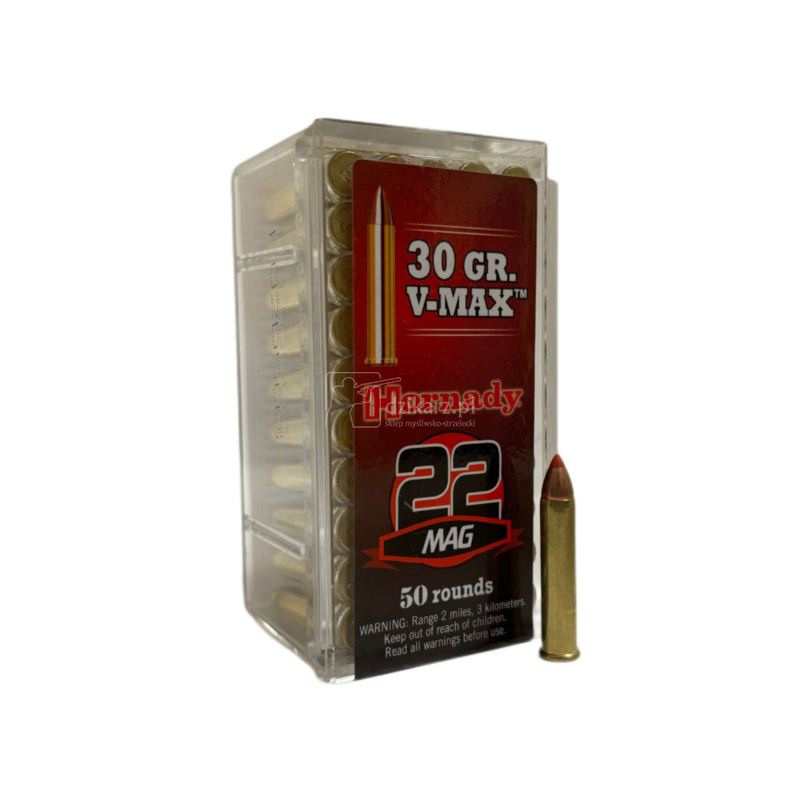 Amunicja Hornady 22 WMR V-Max 1,94g/30gr