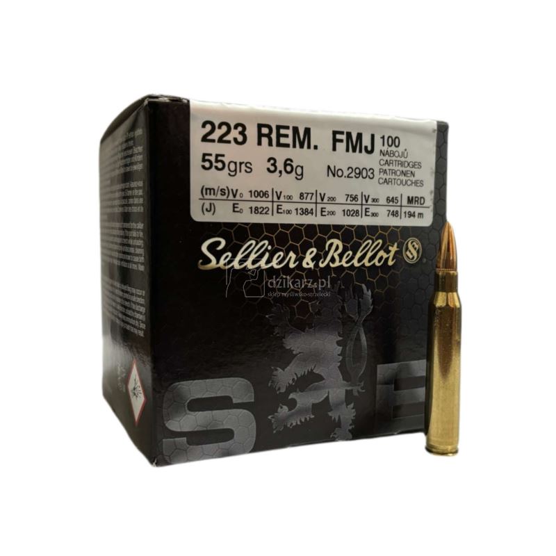 Amunicja S&B 223 Rem. FMJ 3,6g/55gr 100szt.