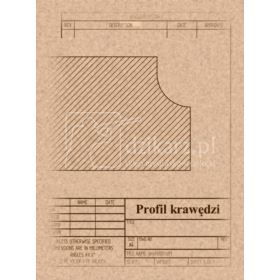 Deska pod czaszkę jelenia 001 40x22cm