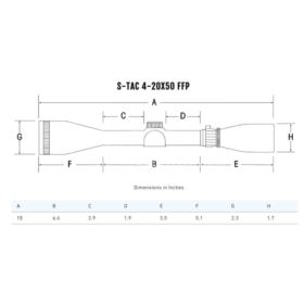 Luneta Sightron S-Tac 4-20x50 FFP ZS IR MH-4