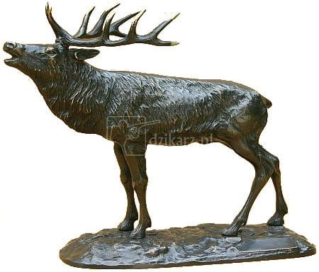 Statueta Korniluk z brązu Jeleń nr 55