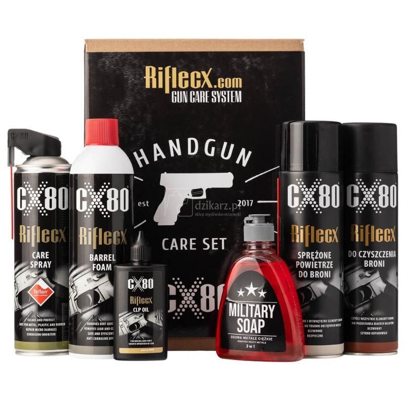 Zestaw do czyszczenia RifleCx Handgun set